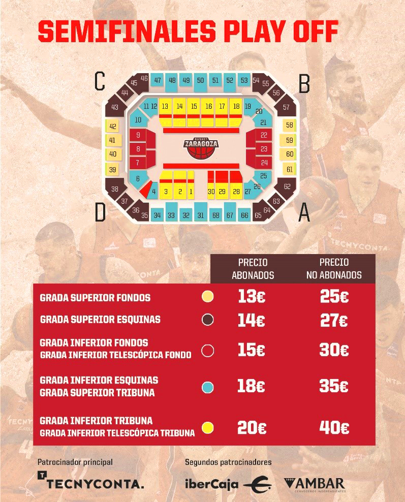 Precios Abonos-Semifinales Playoff